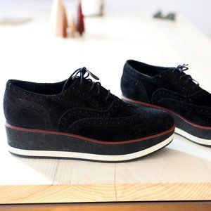 Palomitas by Paloma Barceló Suede Platform Oxfords